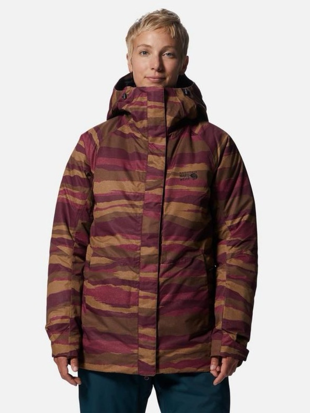 Mountain Hardwear Cocoa Red Firefall/2 Insulated Jacket Women's Size Small